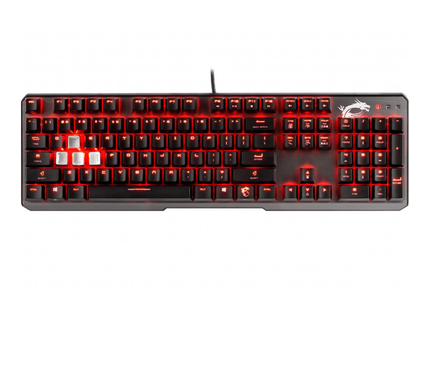 MSI Vigor GK60 (MX Cherry Red, czerwone LED) - 478206 - zdjęcie